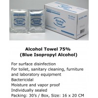 TCM 6x20cm 75%消毒酒精濕巾 30片裝